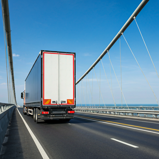 Freight crossing border checkpoint