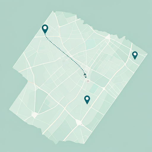 Map interface displaying live shipment locations